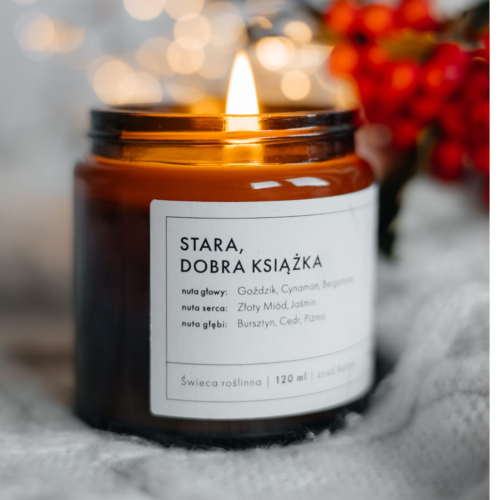 Naturalna świeca sojowa Stara Dobra Książka