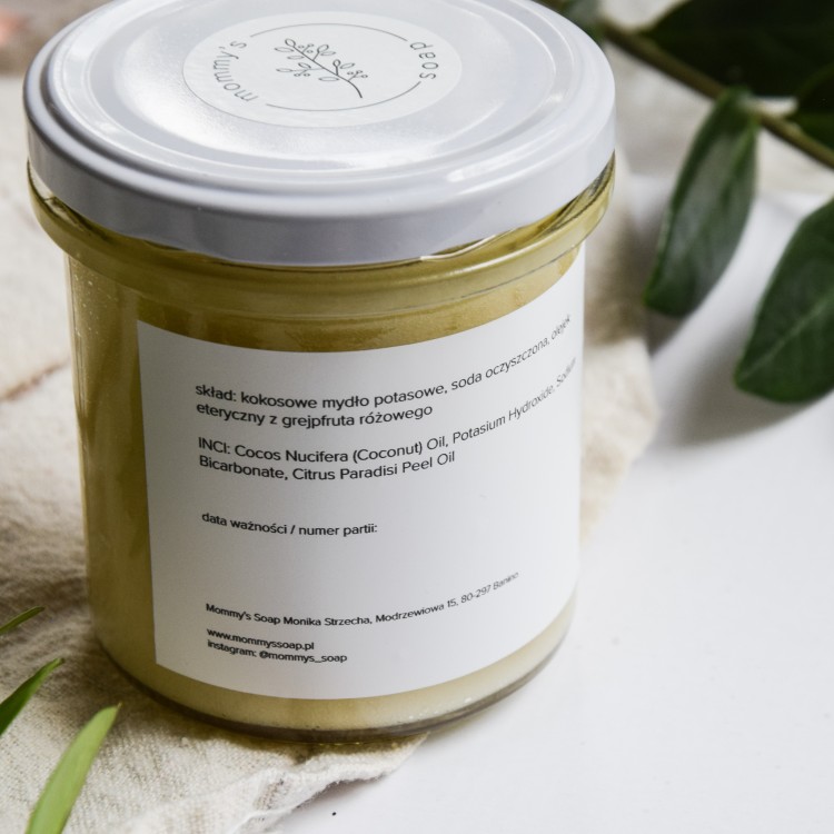 Naturalny mus czyszczący Mommys Soap w duchu zero waste